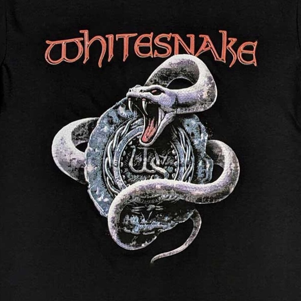 Whitesnake Silver Snake Retro Rock Band Collector Classic Album Graphic Gift Tee - Picture 2 of 5
